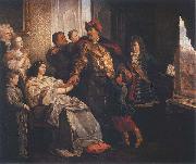 Wojciech Gerson Pozegnanie Jana III z rodzina przed wyprawa wiedenska oil on canvas